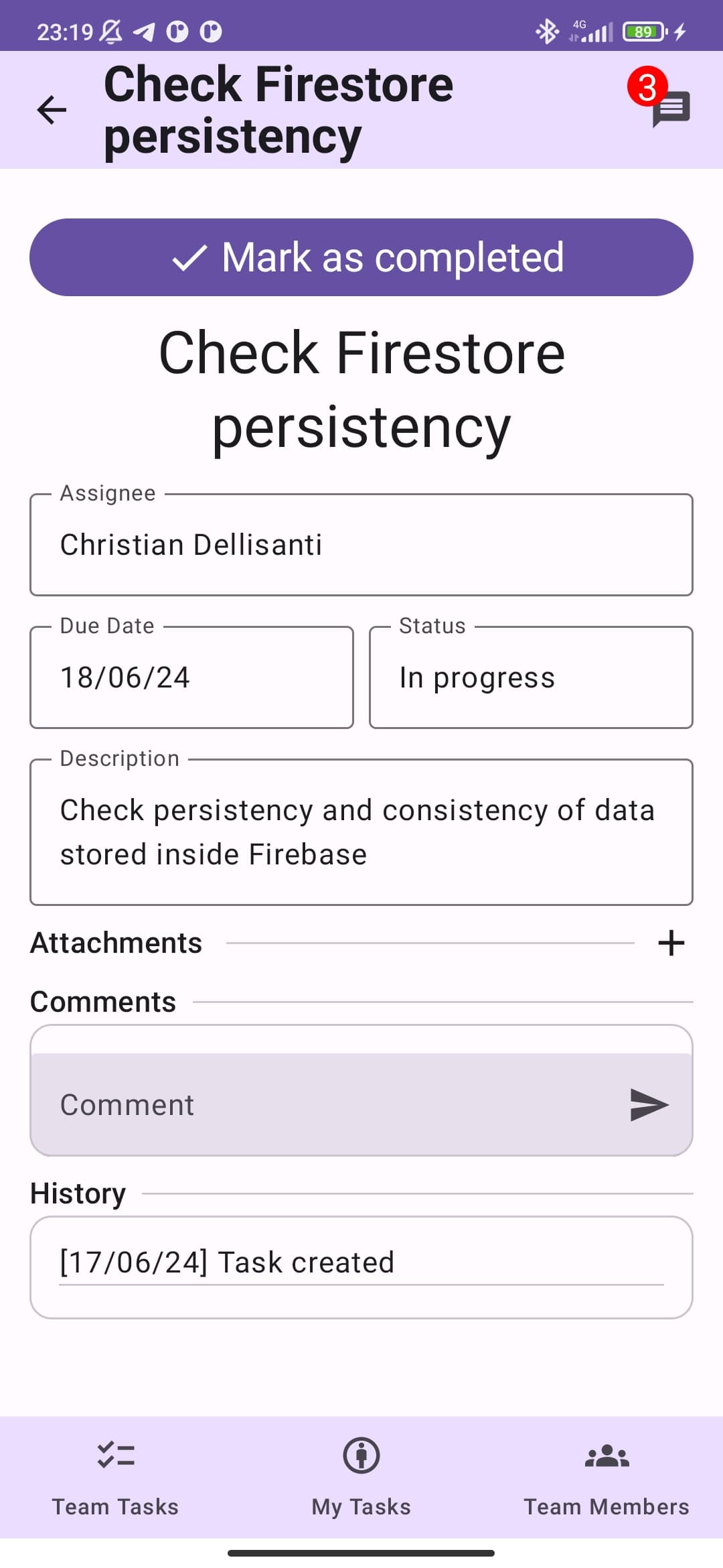 Task Detail