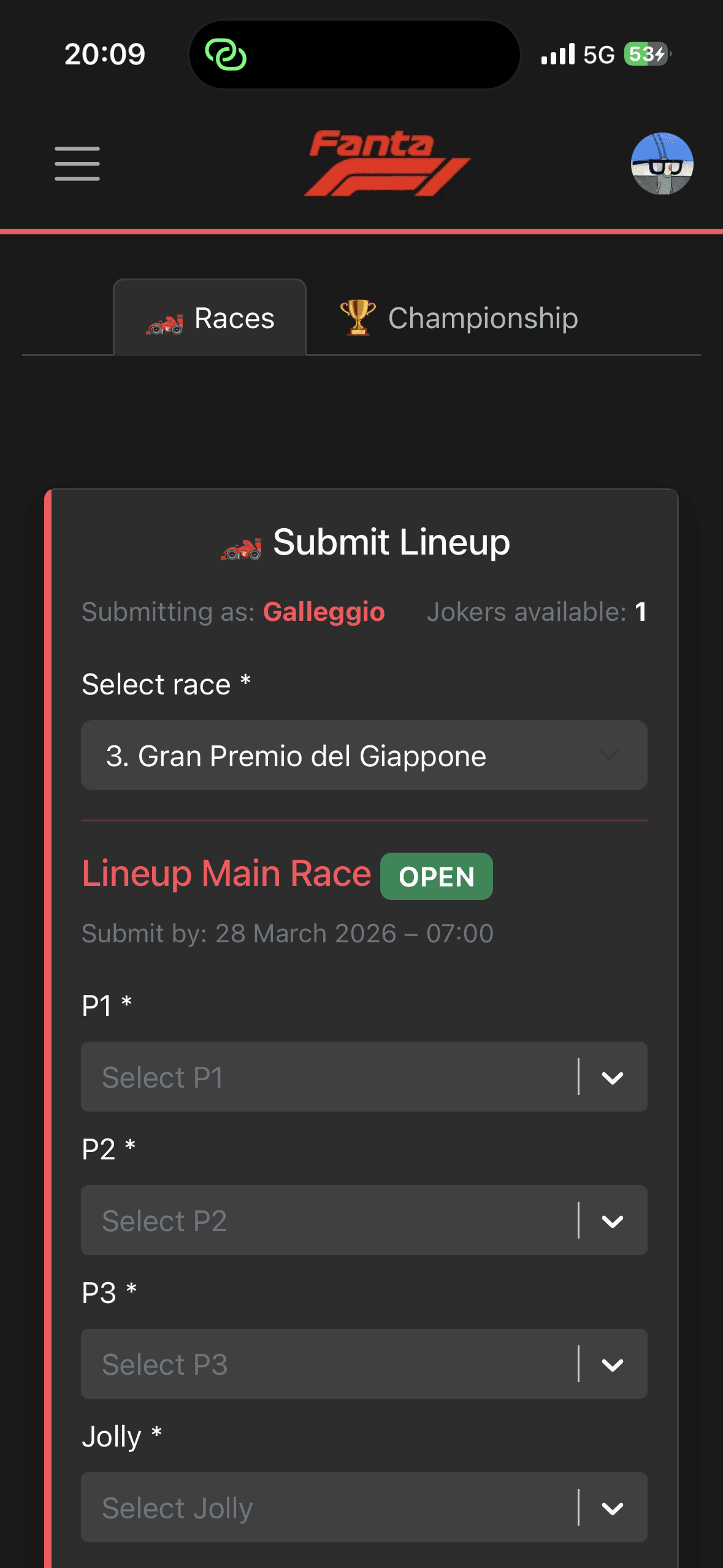 Formation Submission